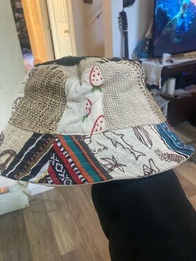Boho Patchwork Bucket Hat - Multicolor